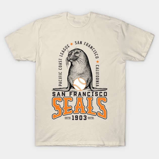 San Francisco Seals T-Shirt by MindsparkCreative